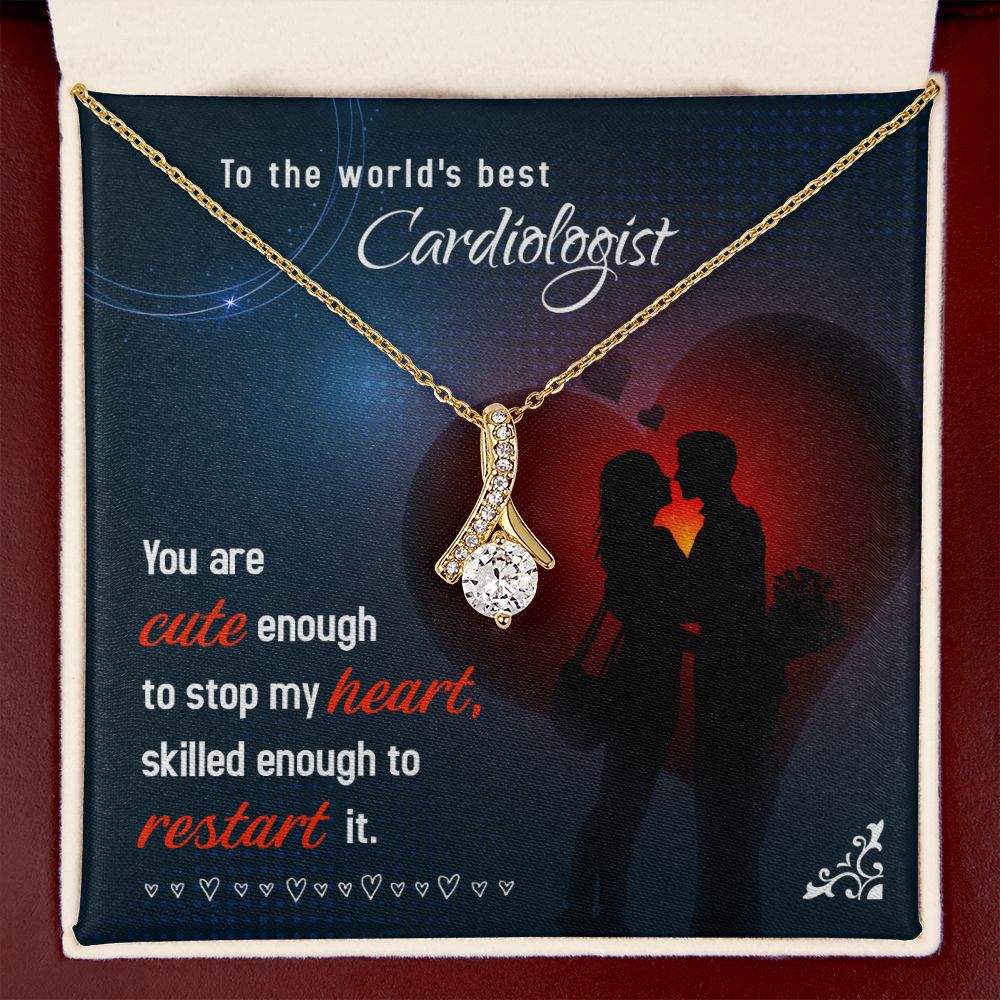 Cute Enough to Stop Alluring Ribbon Necklace-Express Your Love Gifts