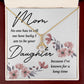 Mom No One Has Tell Me Alluring Ribbon Necklace-Express Your Love Gifts