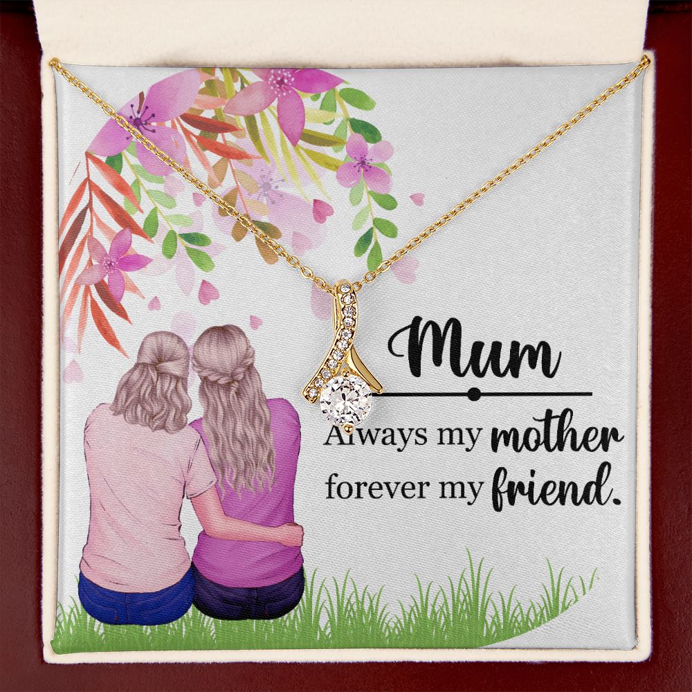 Mum Always my Mother Alluring Ribbon Necklace-Express Your Love Gifts