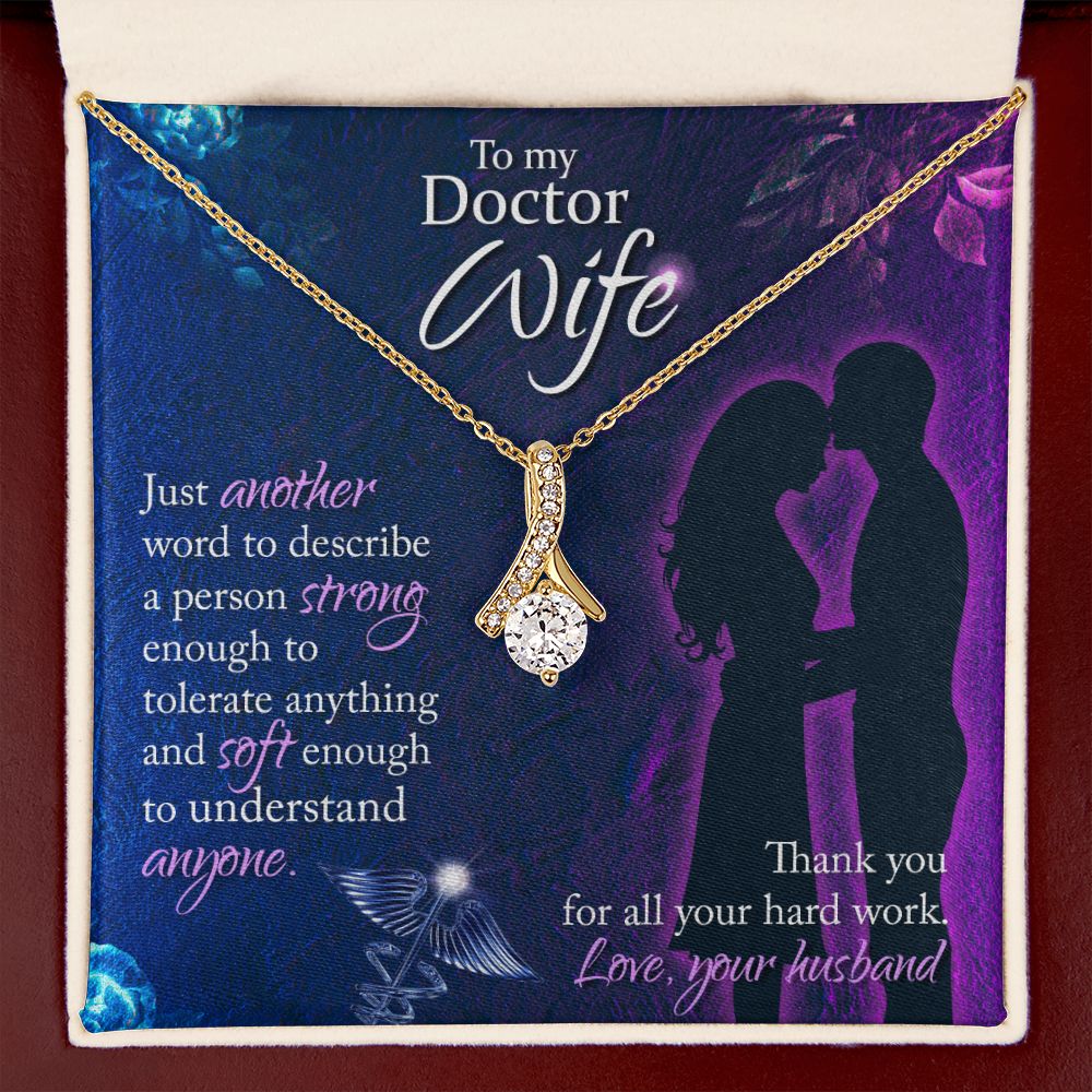 Just Another Word Alluring Ribbon Necklace-Express Your Love Gifts