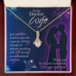 Just Another Word Alluring Ribbon Necklace-Express Your Love Gifts