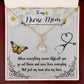 To my Nurse Mom When Everything Alluring Ribbon Necklace-Express Your Love Gifts