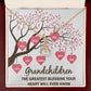 Grandchildren the Greatest Blessing Alluring Ribbon Necklace-Express Your Love Gifts