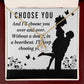 I Choose You Alluring Ribbon Necklace-Express Your Love Gifts