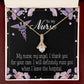My Nurse, My Angel Alluring Ribbon Necklace-Express Your Love Gifts