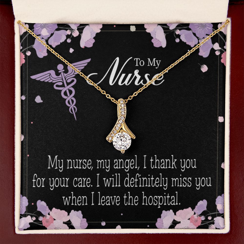 My Nurse, My Angel Alluring Ribbon Necklace-Express Your Love Gifts