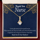 Thank You Nurse Alluring Ribbon Necklace-Express Your Love Gifts