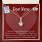 Thank You Ideas Nurses and Caregivers Alluring Ribbon Necklace-Express Your Love Gifts