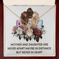 Mother and Daughter Never Apart Alluring Ribbon Necklace-Express Your Love Gifts