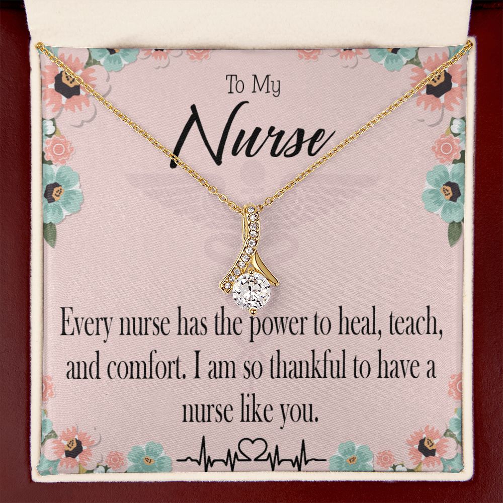 Power to Heal Alluring Ribbon Necklace-Express Your Love Gifts