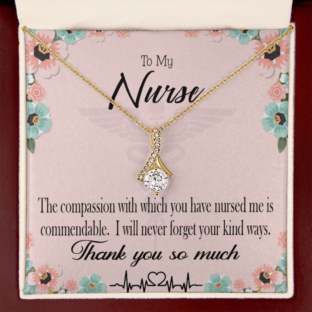 Commendable Nurse Alluring Ribbon Necklace-Express Your Love Gifts