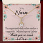 Commendable Nurse Alluring Ribbon Necklace-Express Your Love Gifts