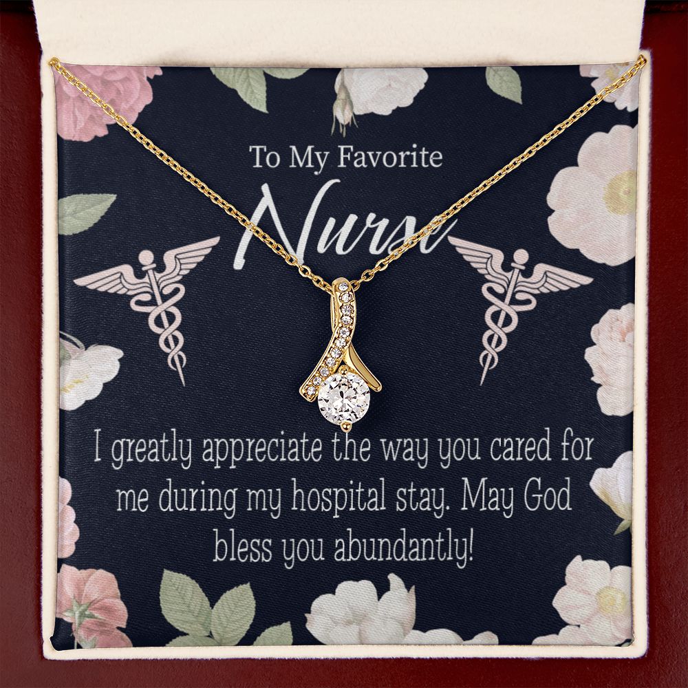 God Bless You Abundantly! Alluring Ribbon Necklace-Express Your Love Gifts