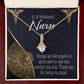 Nurses are Like Angels Alluring Ribbon Necklace-Express Your Love Gifts
