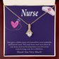 Remarkable Nurse Alluring Ribbon Necklace-Express Your Love Gifts
