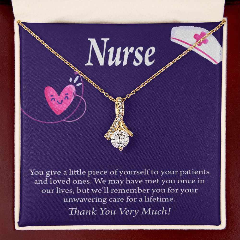Remarkable Nurse Alluring Ribbon Necklace-Express Your Love Gifts