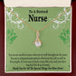Retired Nurse Thank You Alluring Ribbon Necklace-Express Your Love Gifts