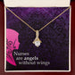Nurses are Angels Alluring Ribbon Necklace-Express Your Love Gifts