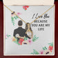 I Love You Because You Are My Life Alluring Ribbon Necklace-Express Your Love Gifts