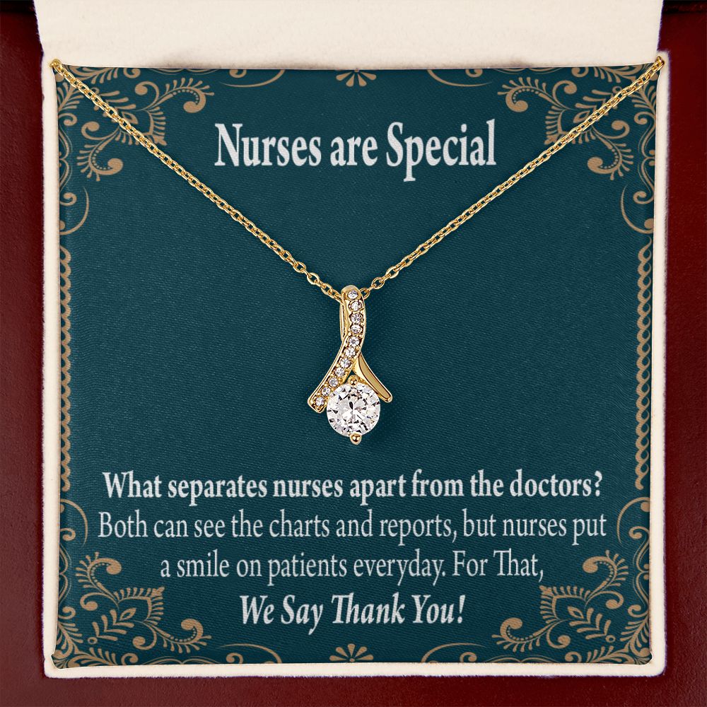 Nurses are Special Alluring Ribbon Necklace-Express Your Love Gifts