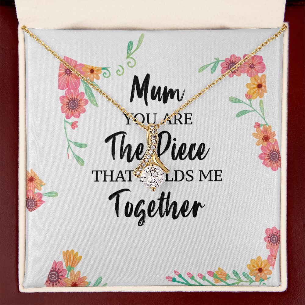 Mum You Are The Piece Alluring Ribbon Necklace-Express Your Love Gifts