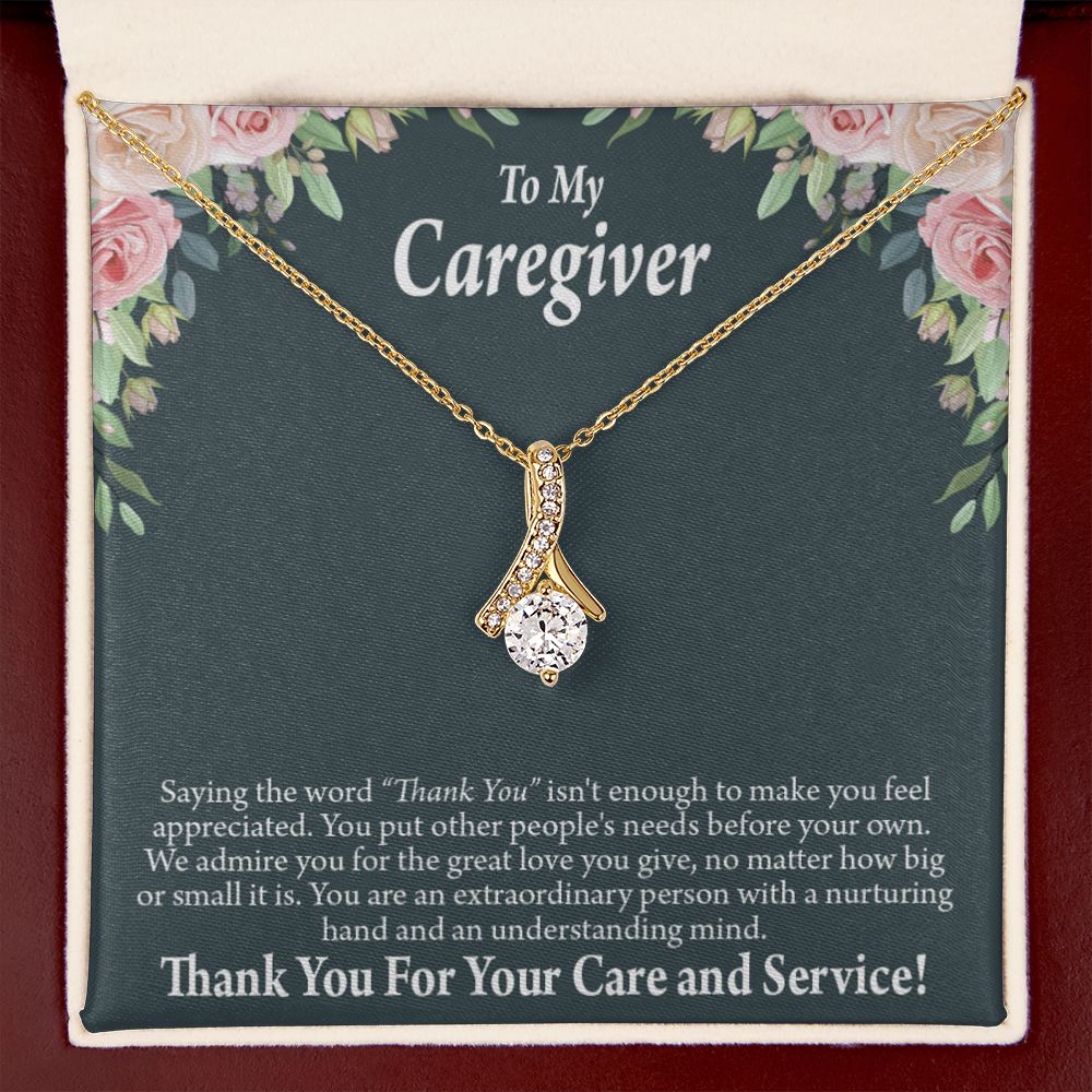 Gift Ideas For Caregivers Alluring Ribbon Necklace-Express Your Love Gifts