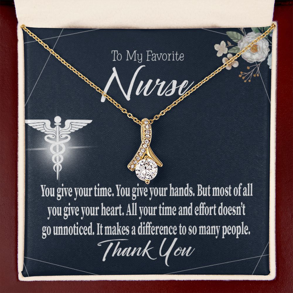 You Don't Go Unnoticed Alluring Ribbon Necklace-Express Your Love Gifts