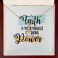 Faith Alluring Ribbon Necklace-Express Your Love Gifts