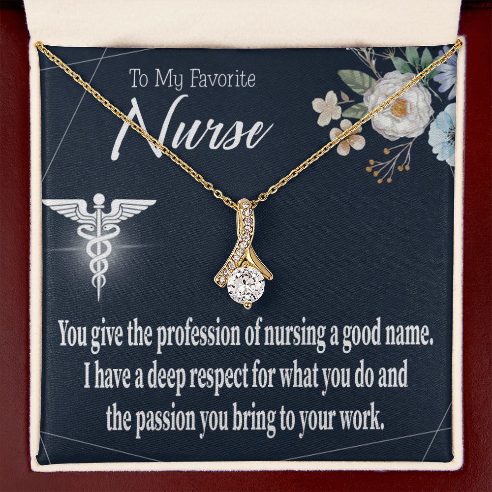 Deep Respect Alluring Ribbon Necklace-Express Your Love Gifts