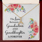 The Love Between a Grandmother and Granddaughter Alluring Ribbon Necklace-Express Your Love Gifts