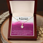 Inspirational Message for Nurse Alluring Ribbon Necklace-Express Your Love Gifts