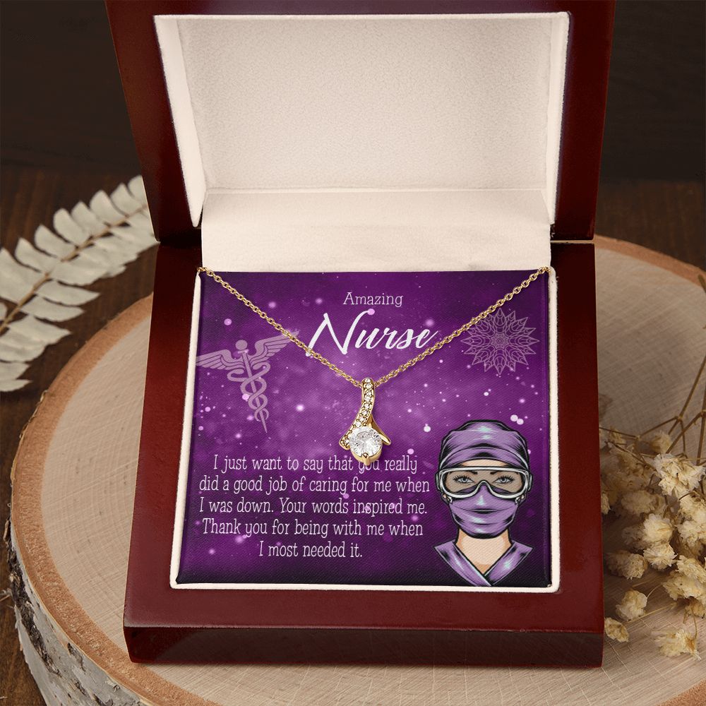 Thanks for Being There Alluring Ribbon Necklace-Express Your Love Gifts