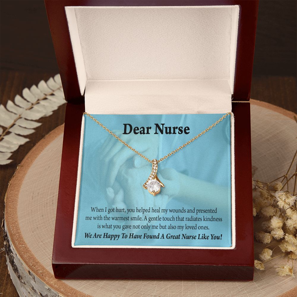 Nurse Thank You Alluring Ribbon Necklace-Express Your Love Gifts