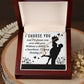 I Choose You Alluring Ribbon Necklace-Express Your Love Gifts