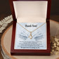 Thank You Present for Healthcare Workers Alluring Ribbon Necklace-Express Your Love Gifts