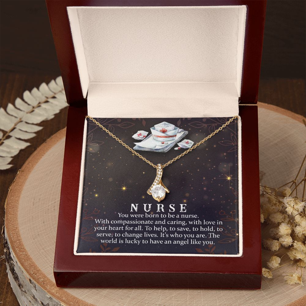 You Were Born to Be Alluring Ribbon Necklace-Express Your Love Gifts