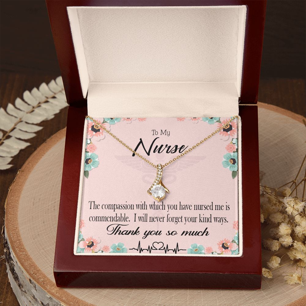 Commendable Nurse Alluring Ribbon Necklace-Express Your Love Gifts