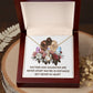 Mother and Daughter Never Apart Alluring Ribbon Necklace-Express Your Love Gifts