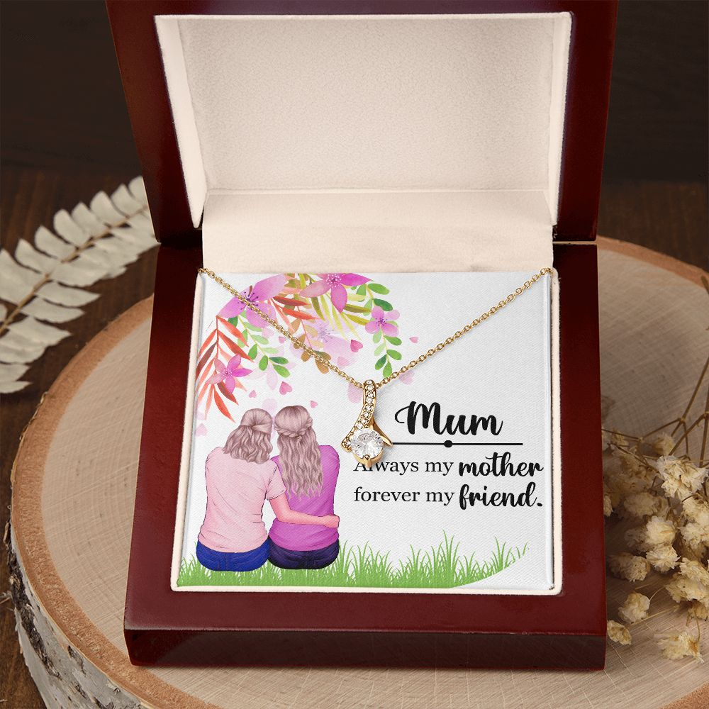 Mum Always my Mother Alluring Ribbon Necklace-Express Your Love Gifts