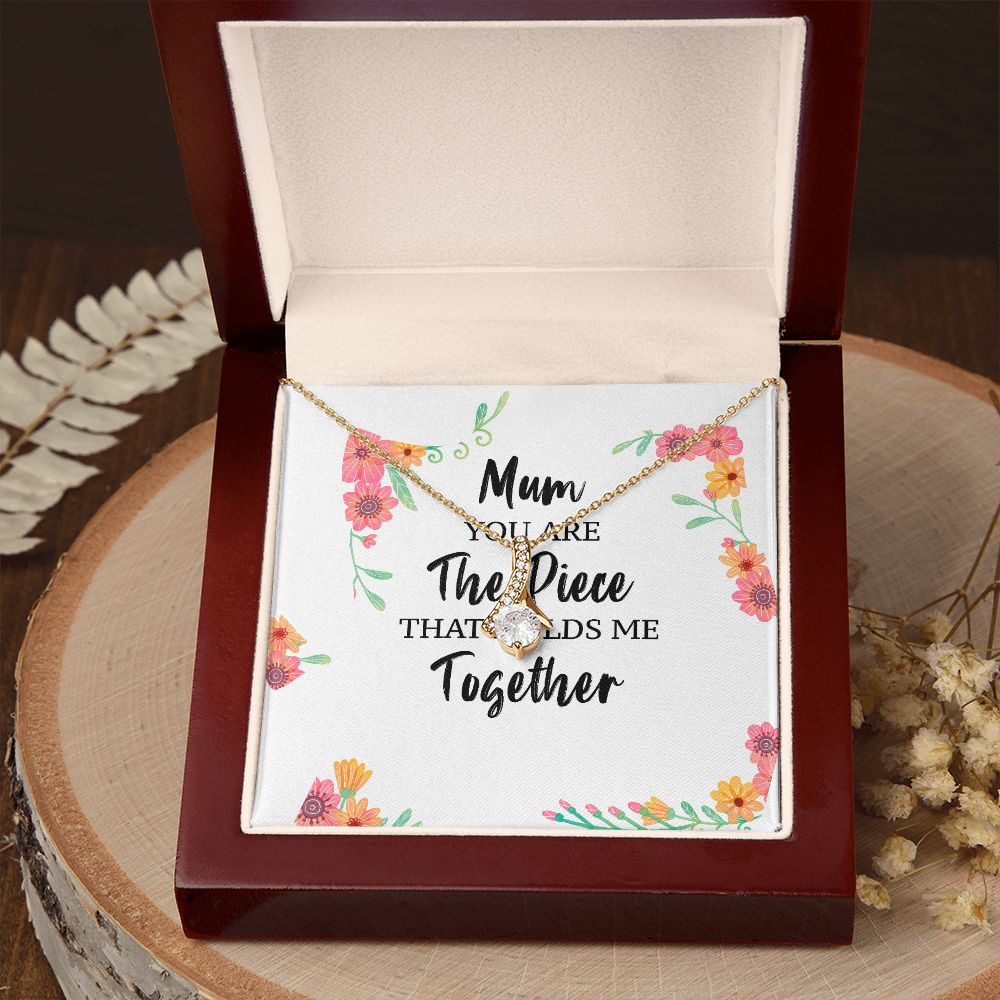 Mum You Are The Piece Alluring Ribbon Necklace-Express Your Love Gifts