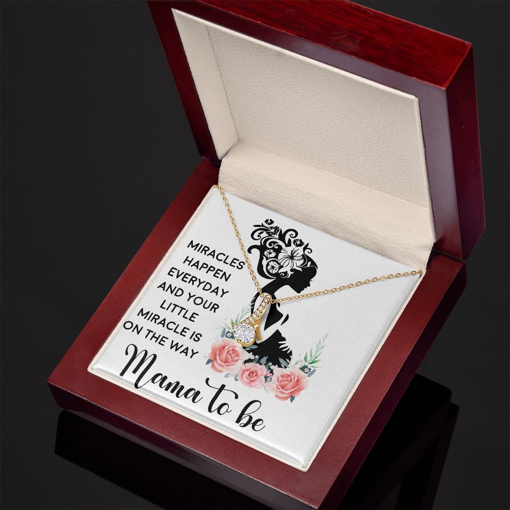 Mama To Be Alluring Ribbon Necklace-Express Your Love Gifts