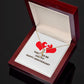 Together We Just Fit Alluring Ribbon Necklace-Express Your Love Gifts