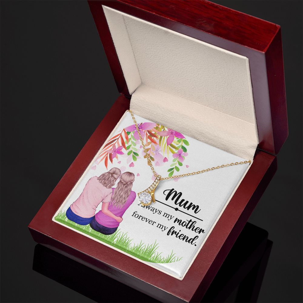 Mum Always my Mother Alluring Ribbon Necklace-Express Your Love Gifts