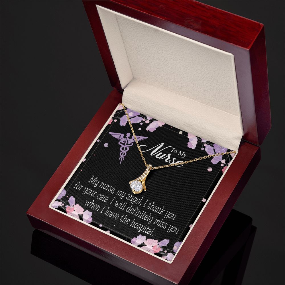 My Nurse, My Angel Alluring Ribbon Necklace-Express Your Love Gifts
