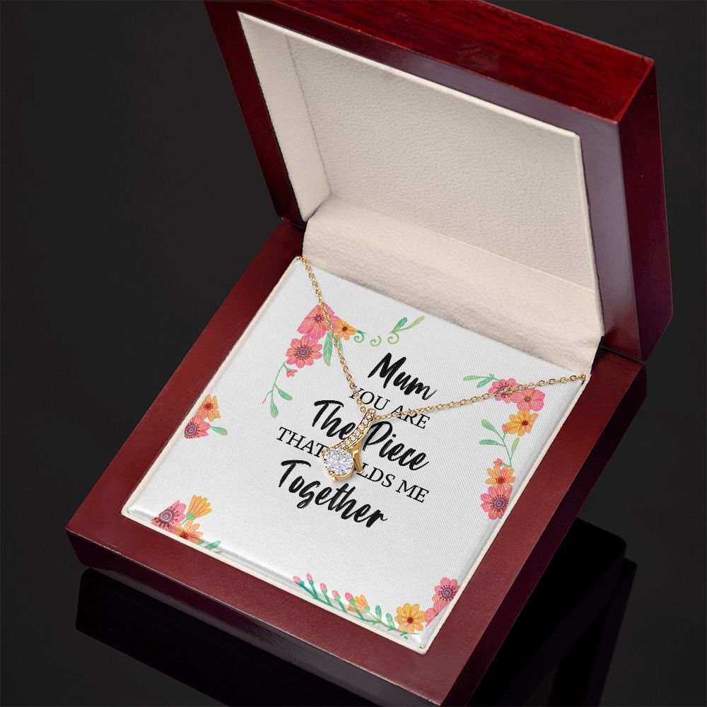 Mum You Are The Piece Alluring Ribbon Necklace-Express Your Love Gifts