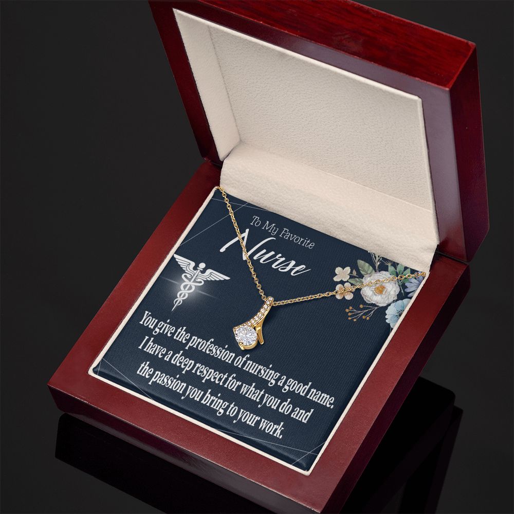 Deep Respect Alluring Ribbon Necklace-Express Your Love Gifts