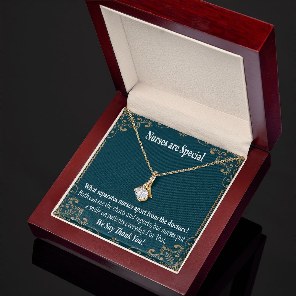 Nurses are Special Alluring Ribbon Necklace-Express Your Love Gifts