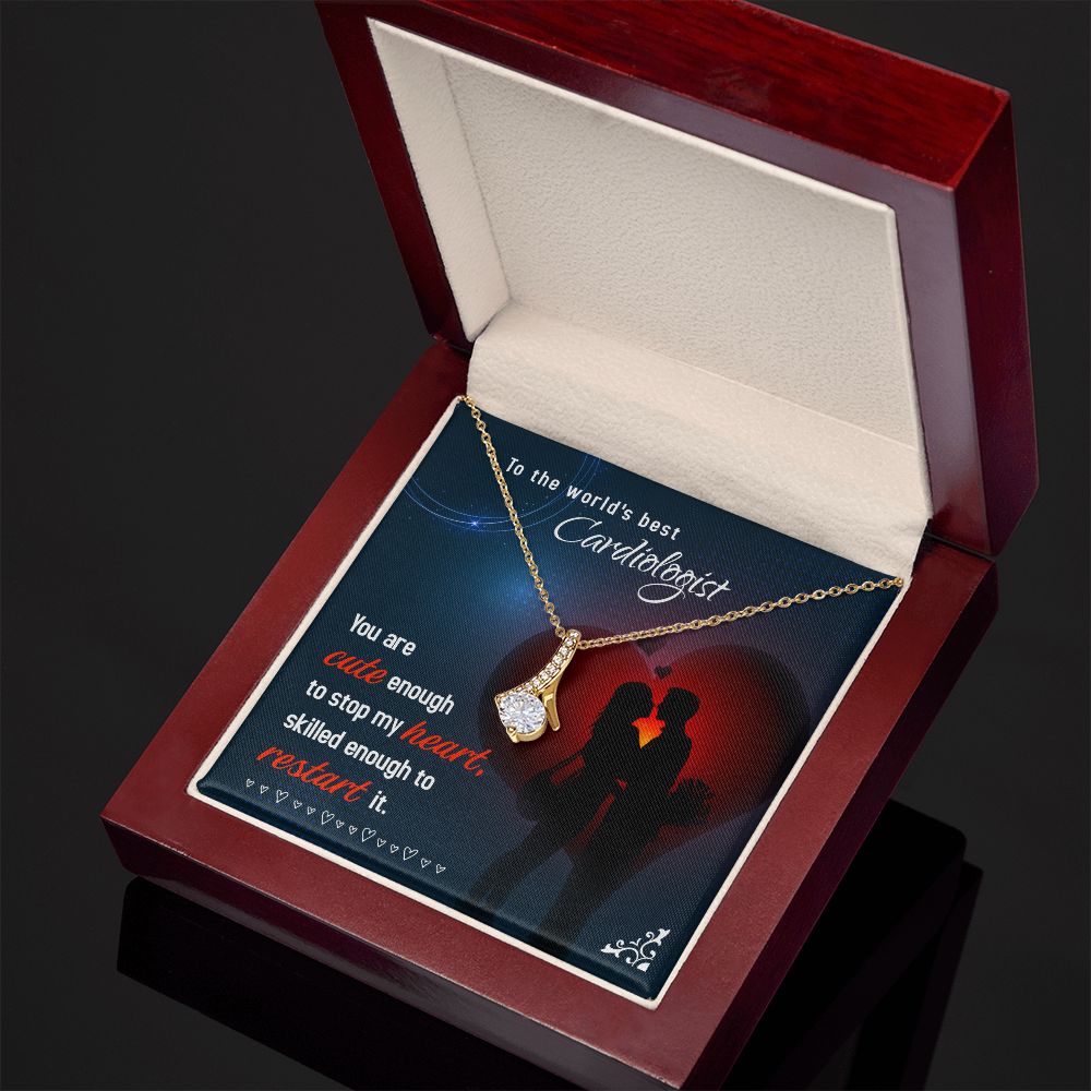 Cute Enough to Stop Alluring Ribbon Necklace-Express Your Love Gifts