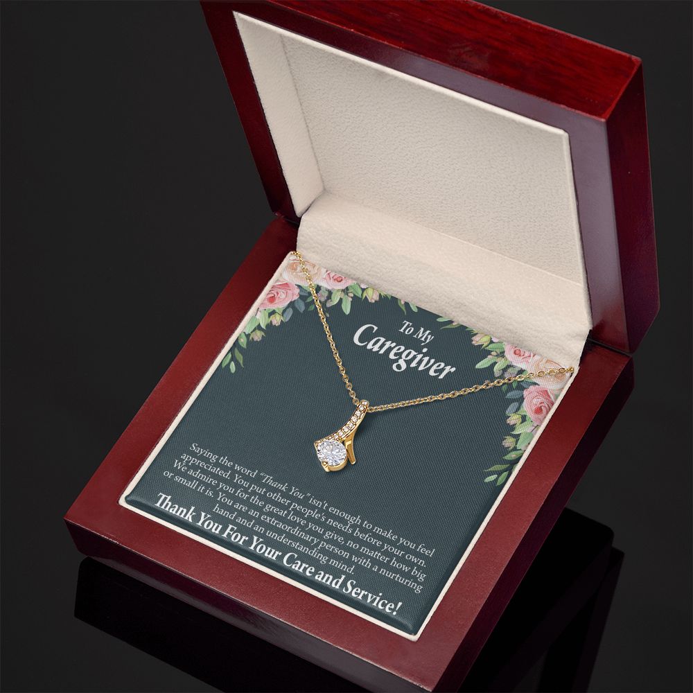 Gift Ideas For Caregivers Alluring Ribbon Necklace-Express Your Love Gifts