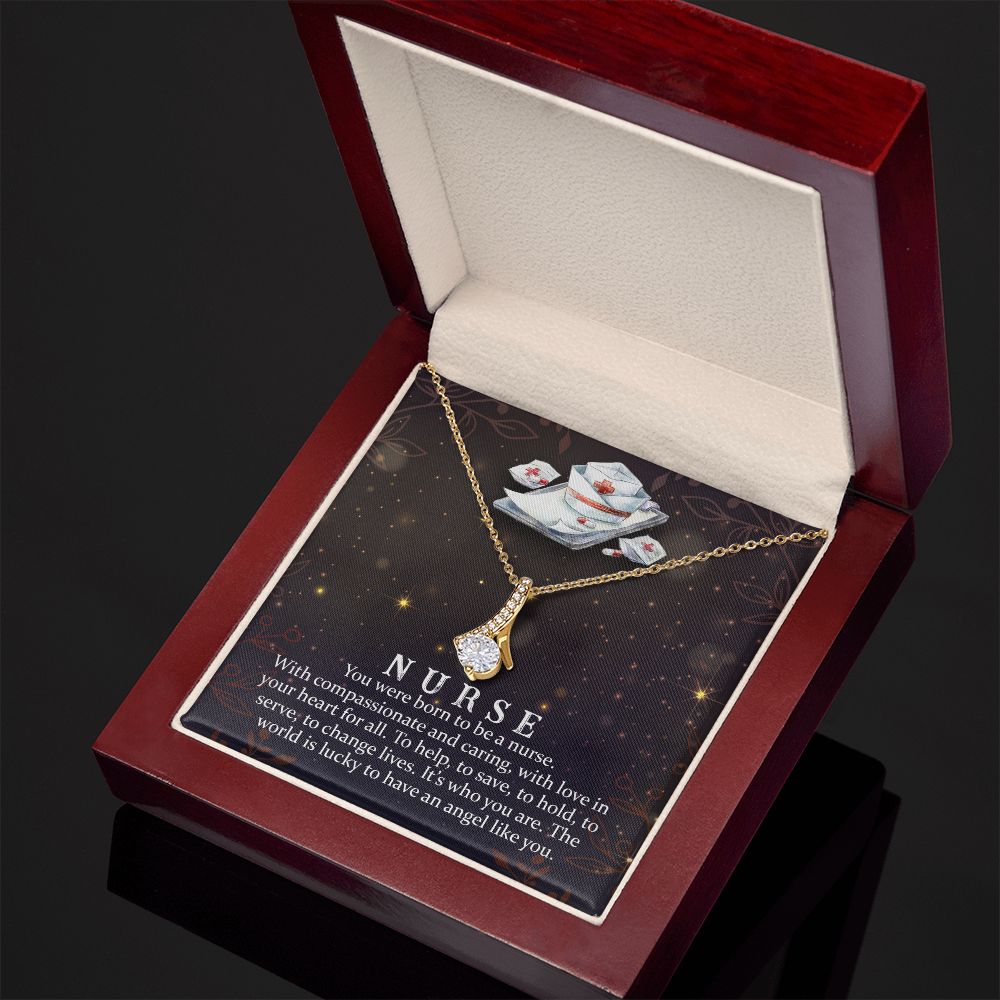 You Were Born to Be Alluring Ribbon Necklace-Express Your Love Gifts